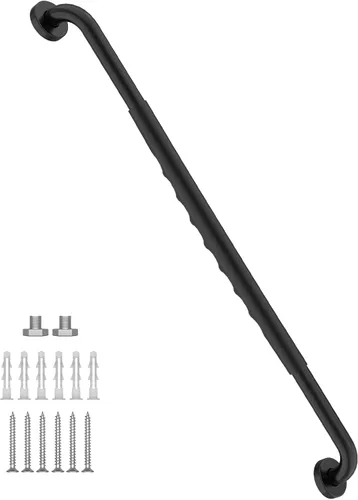 Miniatura 47 de Barra de agarre antideslizante para ducha de 24 pulgadas, acabado blanco frotado con aceite, diámetro de 1.25", Barra de agarre para baño Munzong