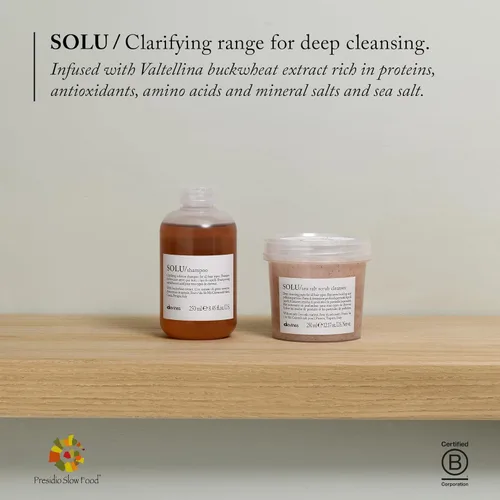 Miniatura 6 de Davines SOLU/Shampoo, Clarifying Cleanser for All Hair Types - Removes Product Build-Up, Residue & Pollutants - Deep Cleaning Formula with Buckwheat