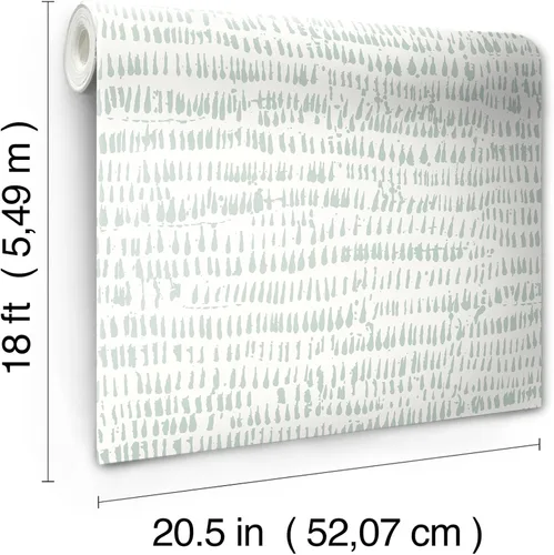 Miniatura 7 de NuWallpaper Papel tapiz autoadhesivo Seafoam Kylver Verde Espuma de mar