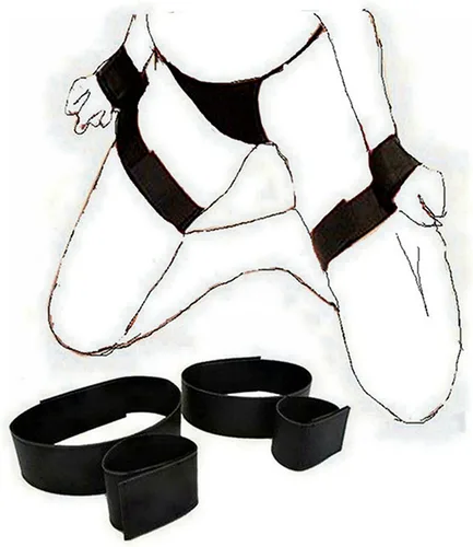 Miniatura 5 de Restricciones de cama sexuales para adultos, bandas de resistencia para muñecas y tobillos, correas de cama para adultos, colchón de juego sexual