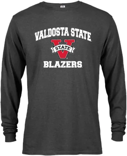 Miniatura 15 de Sport Your Gear Camiseta de manga larga con licencia oficial, estilo retro y envejecido para fanáticos universitarios UNM Red Heather