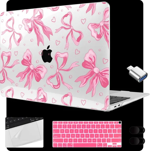 Miniatura 45 de MEEgoodo para MacBook Air de 13.3 pulgadas, funda 2021 2020 2019 2018 A2337 M1 A2179 A1932, carcasa transparente para MacBook Air M1, carcasa dura