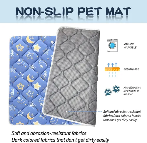 Miniatura 2 de Bubble bear - Tapete para jaula de perro ultra suave, lavable y antideslizante para perros pequeños, medianos y grandes, de color oscuro