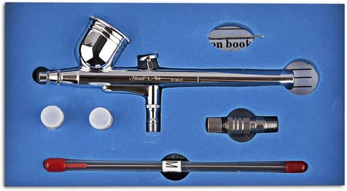 SP470T Aerógrafo de doble acción 9 cc Air Brush Regulador de pulverización para decoración de pasteles de arte de uñas GEiNNOVA