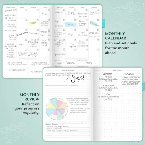 Miniatura 6 de Planificador Legend – planificador de vida semanal y mensual sin fecha para alcanzar tus objetivos y vivir feliz. Cuaderno organizador, diario
