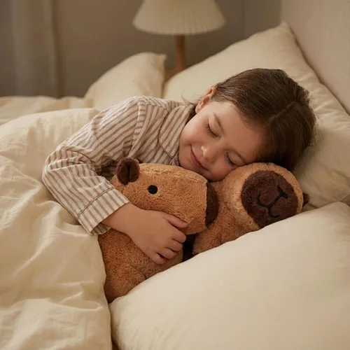Miniatura 8 de WEIGEDU Peluche Capybara de peluche, juguete Kawaii suave de 12.2 pulgadas para niños y adultos, almohada de felpa de animal lindo, amigo abrazable