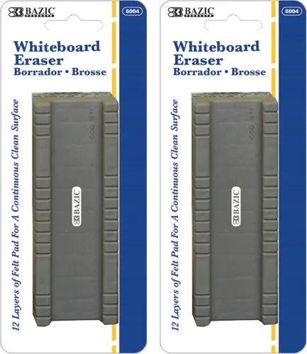 Miniatura 3 de BAZIC Products Borrador de pizarra blanca despegable de 12 capas, borradores de borrado en seco para pizarra blanca, limpiador de limpiador, paquete