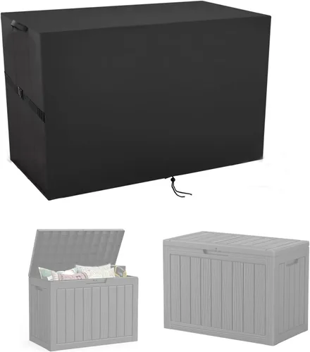 Miniatura 17 de Cubierta de Caja de Almacenamiento Exterior, Cubierta Impermeable de Resina para Contenedor de Almacenamiento, Cubiertas de Caja de Cubierta