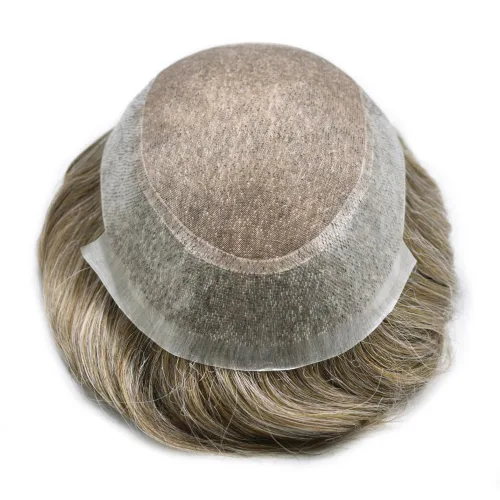 Miniatura 4 de Toupee For Men Hair Piece Fine Mono Hair System For Men Human Hair Mens Toupee Hair Piece For Men Hair Replacement Protesis Capilar 8x10 Medium