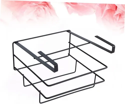 Miniatura 5 de BESTonZON Estante organizador de metal para colocar sobre la puerta, toallero, gabinetes de metal, cesta debajo del gabinete, tabla de cortar