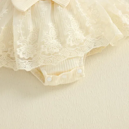 Miniatura 76 de Mubineo Ropa de verano para bebé niña, sin mangas, encaje floral, vestido de mameluco para recién nacido