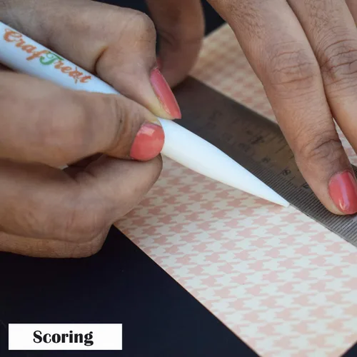 Miniatura 3 de CrafTreat Carpetas de hueso de teflón para hacer tarjetas, carpeta de hueso de bruñido, herramienta de carpeta de hueso de teflón para puntuar
