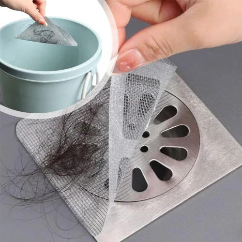 Miniatura 5 de Pegatinas Desechables para Drenaje de Cabello, 10 Piezas Cubierta de Drenaje de Ducha Desechable Atrapa Cabellos Protector de Drenaje de Ducha