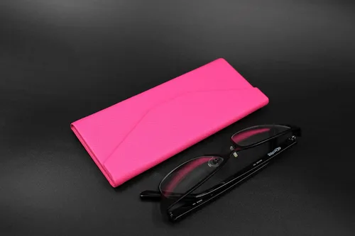 Miniatura 178 de Real Sic Funda para lentes de sol para hombres y mujeres, soporte magnético plegable para lentes de sol, inspirado en el color sólido
