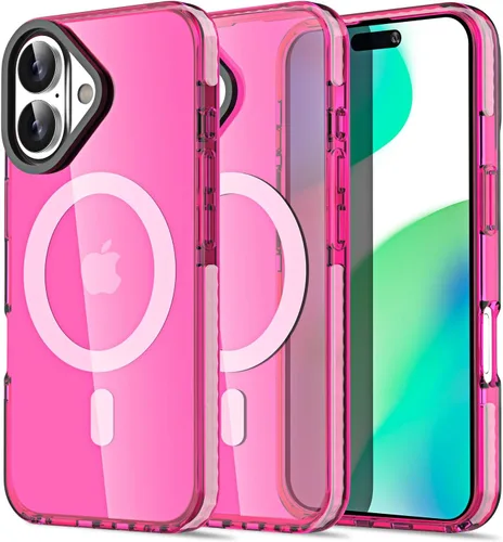 Miniatura 306 de AICase Funda protectora para iPhone 16 compatible con iPhone 16, delgada, ligera, transparente [no amarillenta] Diseño vibrante
