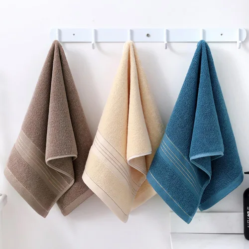 Miniatura 5 de Paquete de 3 toallas de mano para baño, juego de toallas de mano decorativas de algodón suave y absorbente para cara, spa, baño, gimnasio, cocina