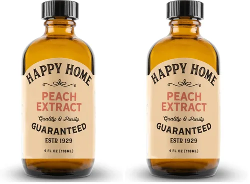 Miniatura 10 de Happy Home Sabor a vainilla de mantequilla natural premium, certificado Kosher, 4 onzas.
