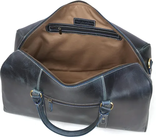 Miniatura 2 de Bolsa de viaje de cuero Bolsa deportiva para gimnasio, bolsa de mano para equipaje de avión, regalo para el día del padre por Aaron Leather Goods