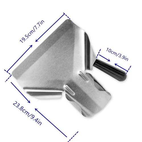 Miniatura 2 de MIZORLIE Cuchara de palomitas de maíz de acero inoxidable, herramienta de llenado fácil y rápido para bolsas y cajas, gran utilidad para aperitivos