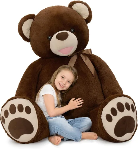 Miniatura 8 de Tezituor Oso de Peluche Marrón Beige de 24 Pulgadas - Juguetes de Oso de Peluche para Niños y Niñas