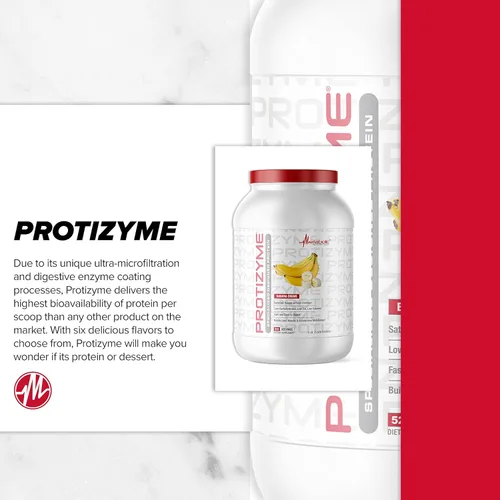 Miniatura 3 de Metabolic Nutrition, Protizyme, 100% proteína de suero en polvo, alto en proteínas, bajo en carbohidratos, proteína de suero baja en grasa, enzimas