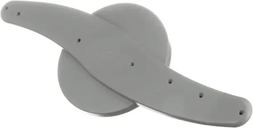 Conjunto de brazo rociador inferior para lavavajillas Whole Parts mejorado, color gris, pieza # WD22X10047 - Reemplazo y compatible con algunos