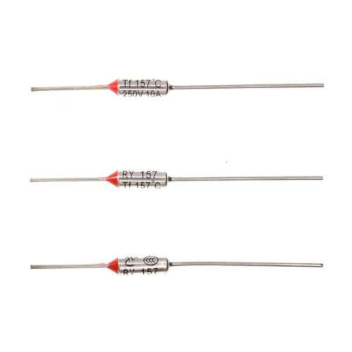 Miniatura 56 de Fusible térmico de temperatura metálica RY65 149.0 °F 149 ℉ 10A 250V 10 piezas