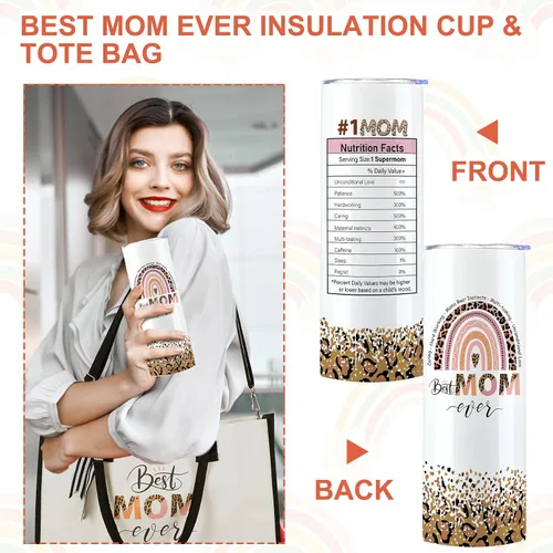 Miniatura 18 de Silkfly Set de 3 piezas de la mejor abuela del mundo para mujeres, regalos de cumpleaños, día de la madre, regalo de cumpleaños, vaso de acero