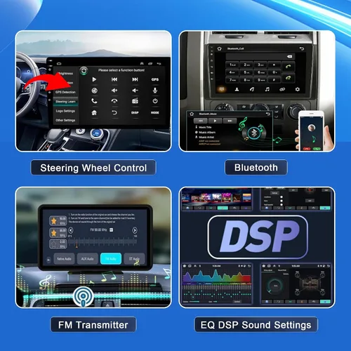 Miniatura 6 de 【4G + 64GB】 Radio estéreo de coche para Ford F150 2009-2014, Android 13 Wireless Carplay y Android Auto con pantalla táctil IPS de 9.7 pulgadas