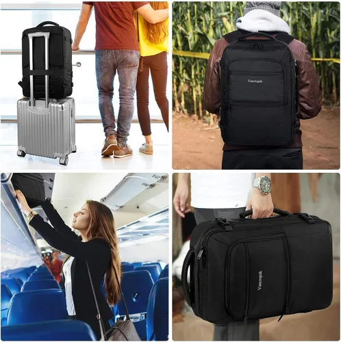 Miniatura 7 de Vancropak Mochila de mano de 9.2 gal para avión, aprobada para aviones, para hombre o mujer, resiste el agua, mochila-maleta, para viaje