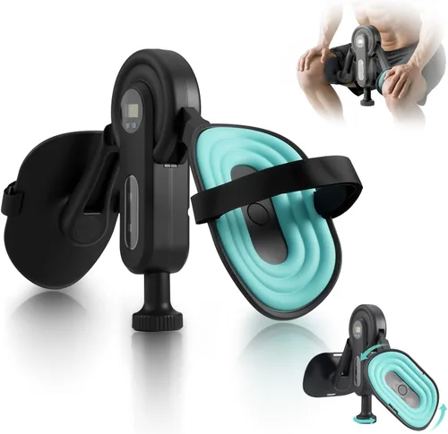 Entrenador de muslos Kegel para hombres, dispositivos de ejercicio de suelo pélvico con correas de piernas, ejercitador interno de muslos de 360°,