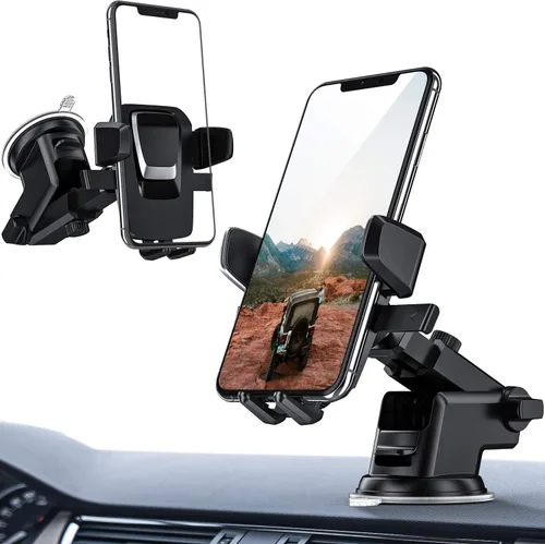 ORIbox Soporte de teléfono para automóvil, soporte para teléfono de salpicadero, lavable, almohadilla de gel fuerte y pegajosa para todos los