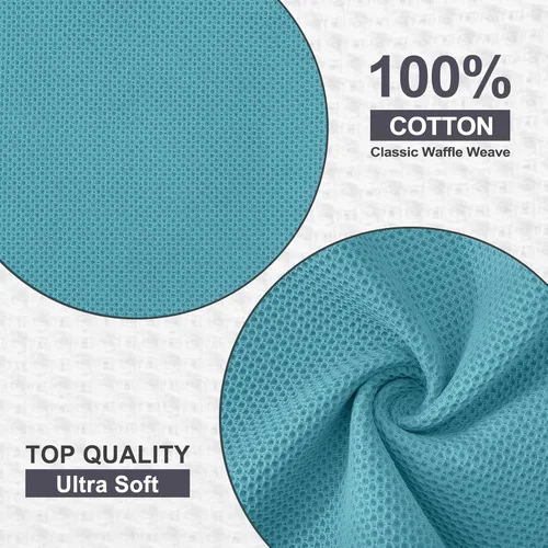 Miniatura 551 de Kitinjoy - Paños de cocina de 100 % algodón, tela de tejido gofrado, paño de limpieza ultrasuave, absorbente y de secado rápido. Beige