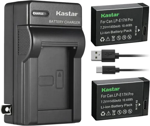 Miniatura 5 de Kastar Cargador de batería de pared LP-E17H Pro AC para Canon EOS 200D, EOS 250D, EOS 750D, EOS 760D, EOS 800D, EOS 850D, EOS 8000D, EOS RP, cámara