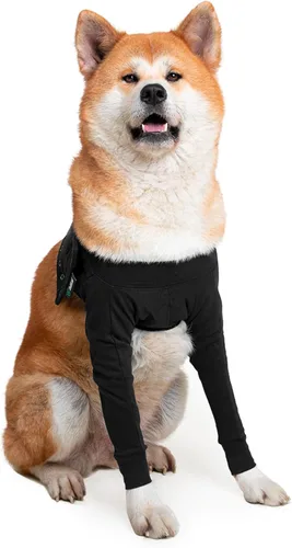 Miniatura 16 de Suitical Manga de Recuperación para Perro, Mediano, Negro Manga única negra