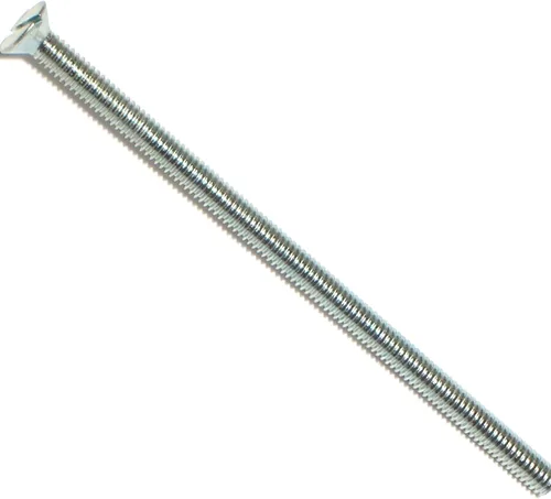 Miniatura 16 de Hard-to-Find Fastener 014973271565 Tornillos de máquina planos ranurados, 0.118 in-0.020 x 0.394 in, pieza-25
