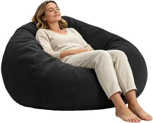 Miniatura 14 de LPMOERA Puf de espuma viscoelástica para niños/adolescentes con relleno redondo para niños, para sala de estar, dormitorio, dormitorio