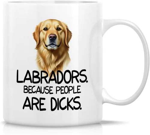 Miniatura 101 de Retreez - Taza divertida con texto en inglés "Funny Cute Golden Retriever Don't Stop Retrievin' Dog Lover", 325 ml, tazas de café de cerámica