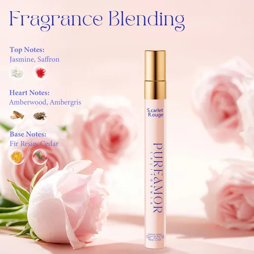 Miniatura 2 de Perfumes de Feromonas PureAmor para Mujeres, Perfume de Ámbar Azafrán, Eau De Parfum de Larga Duración, Perfume de Fragancia Avanzada para Mujeres