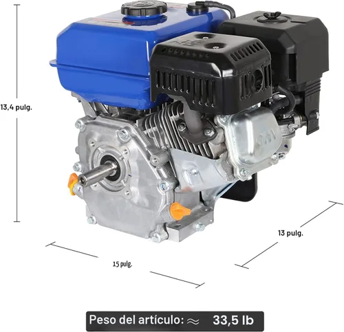 Miniatura 4 de Bilt Hard - Motor de gasolina de 7 caballos de fuerza con eje horizontal, motor de recambio OHV de grado industrial de 4 tiempos y 212 cc, eje