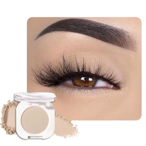 Miniatura 20 de Sombra de ojos color crema champán, sombra de ojos brillante dorada clara con purpurina metálica para piel madura, ligera, mezclable, brillo sutil