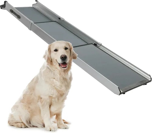 PetSafe Happy Ride - Rampa telescópica compacta para perros, rampa portátil para mascotas, para automóviles, camiones y SUV con tamaño ajustable,