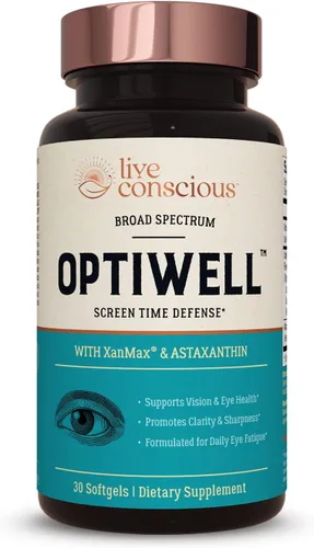 Miniatura 6 de Live Conscious Vitaminas para los ojos Select AREDS 2 Ingredientes con vitamina E, luteína y astaxantina - OptiWell Suplemento para la salud ocular