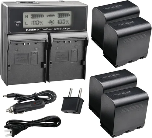 Miniatura 7 de Kastar SSL-JVC70 AC LCD Cargador rápido dual compatible con JVC GY-HM200U, GY-HM200HW, GY-HM200SP, GY-HM200SP Sports, GY-HM250 GY-HM250SP, GY-HM600
