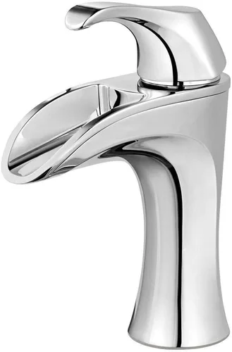 Miniatura 2 de Pfister LF-042-BRCC Brea - Grifo de baño con cascada de una sola manija de 4 pulgadas en cromo pulido