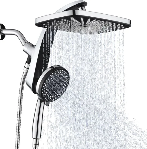 Miniatura 15 de BOZYBO Rain Shower Head with Handheld: High Pressure Shower Heads with Handheld Spray Combo, 12" Rainfall Shower Head and 9 Sprays Hand Showerheads