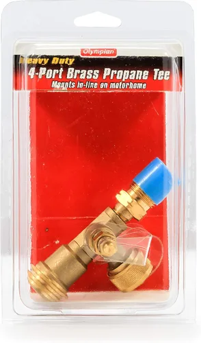 Miniatura 6 de Llave en T de latón para gas propano Camco, Solo soporte de latón de propano