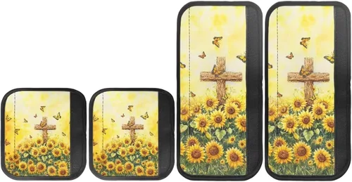 Miniatura 21 de Juego de 4 fundas para manijas de microondas con diseño de rayas de vaca tribal, azteca, decoración de cocina, antideslizantes, a prueba