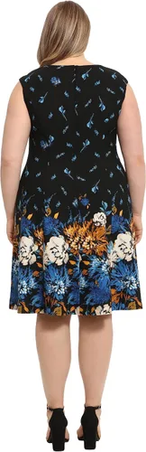 Miniatura 7 de London Times Women's Perfect Versatile Scuba Crepe Fit & Flare Dress Event Guest of Occasion Office Career