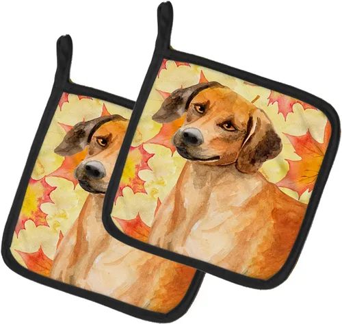 Miniatura 323 de Caroline's Treasures BB9655PTHD - Juego de soportes para ollas de cocina resistentes al calor, almohadillas calientes para horno, 7 1/2 x 7 1/2